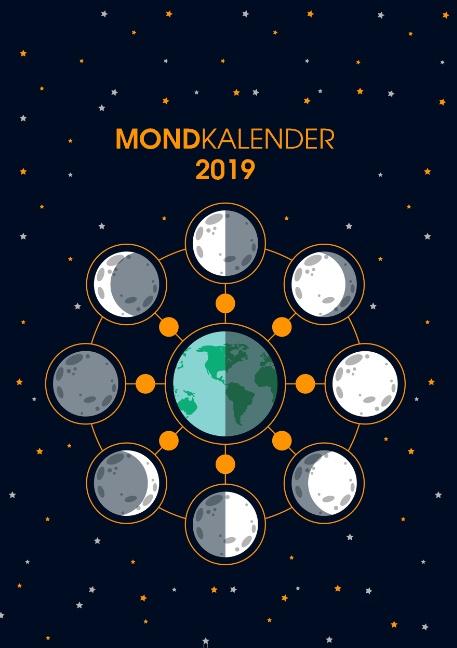 Cover-Bild Der Monkalender 2019 - Terminplaner und Terminkalender mit Mondphasen