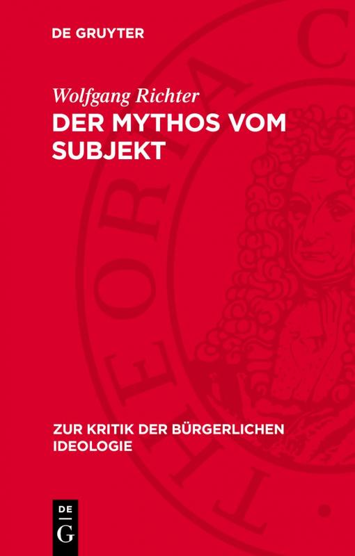 Cover-Bild Der Mythos vom Subjekt