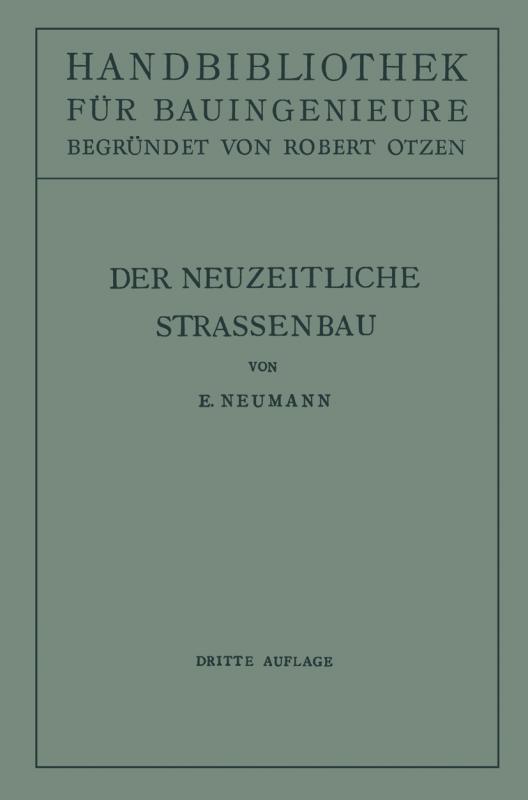 Cover-Bild Der neuzeitliche Straßenbau