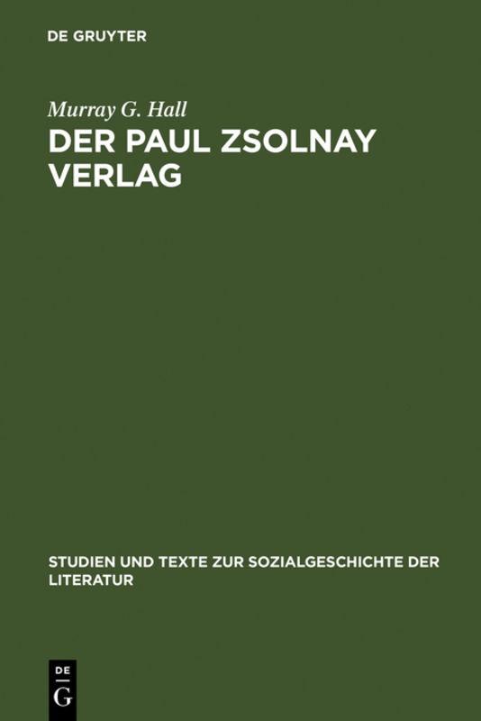 Cover-Bild Der Paul Zsolnay Verlag