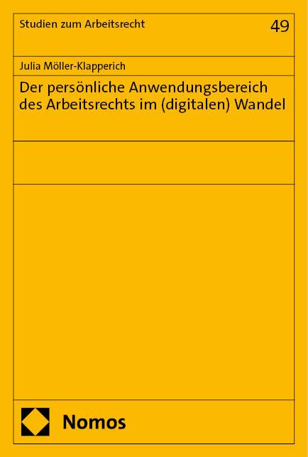 Cover-Bild Der persönliche Anwendungsbereich des Arbeitsrechts im (digitalen) Wandel