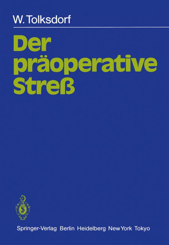 Cover-Bild Der präoperative Streß