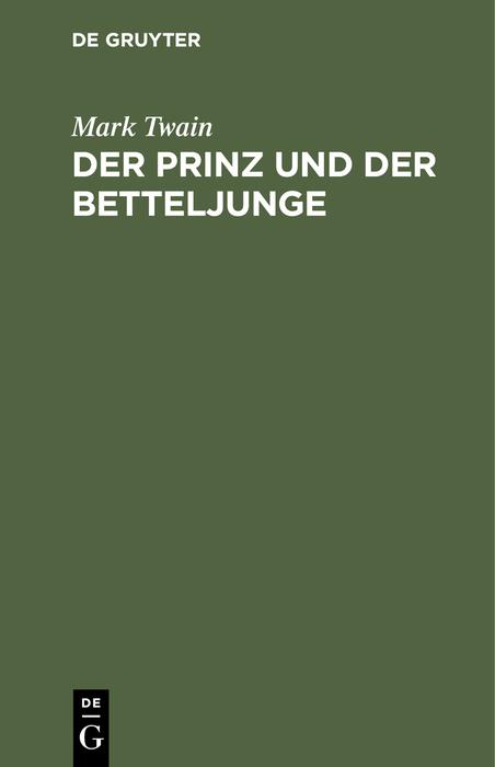 Cover-Bild Der Prinz und der Betteljunge