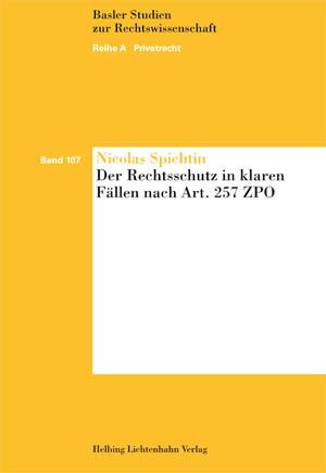 Cover-Bild Der Rechtsschutz in klaren Fällen nach Art. 257 ZPO