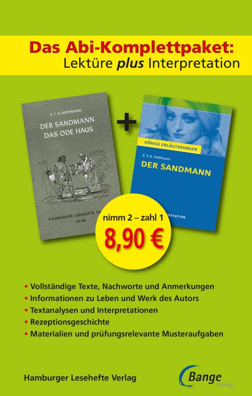Cover-Bild Der Sandmann von E. T. A. Hoffmann – Lektüre plus Interpretation