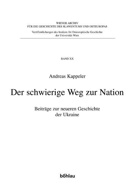 Cover-Bild Der schwierige Weg zur Nation