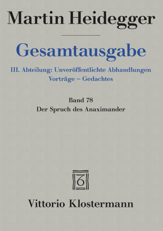 Cover-Bild Der Spruch des Anaximander