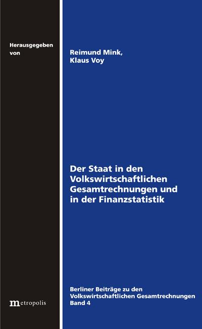 Cover-Bild Der Staat in den Volkswirtschaftlichen Gesamtrechnungen und in der Finanzstatistik