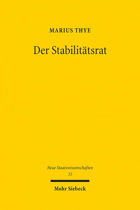 Cover-Bild Der Stabilitätsrat