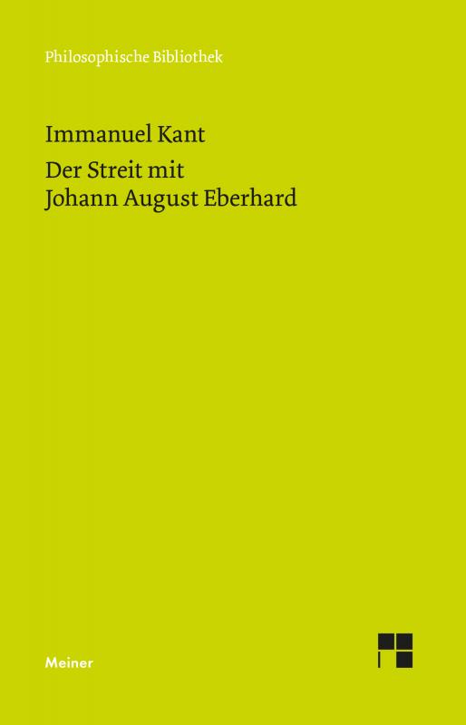 Cover-Bild Der Streit mit Johann August Eberhard