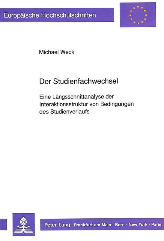 Cover-Bild Der Studienfachwechsel