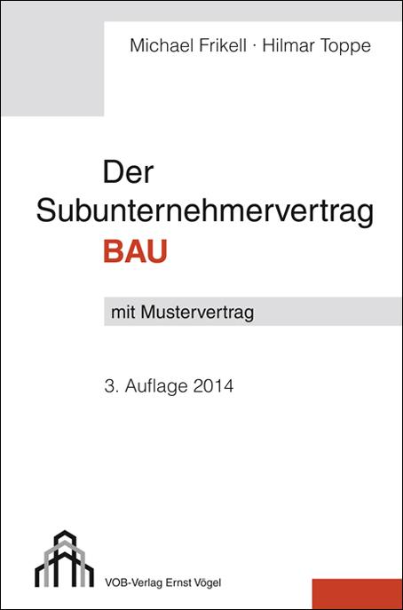 Cover-Bild Der Subunternehmervertrag Bau