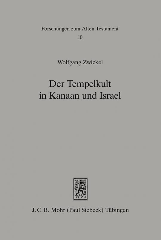 Cover-Bild Der Tempelkult in Kanaan und Israel