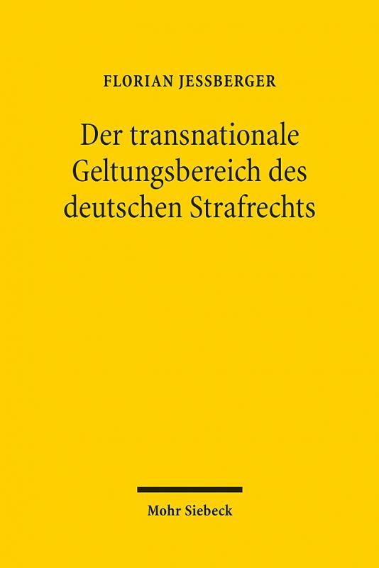 Cover-Bild Der transnationale Geltungsbereich des deutschen Strafrechts