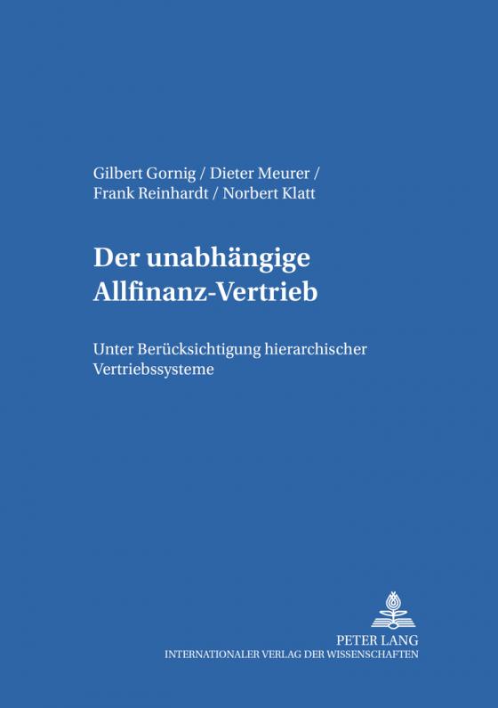 Cover-Bild Der unabhängige Allfinanz-Vertrieb