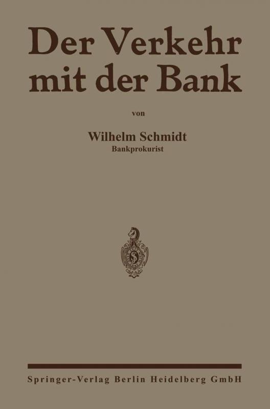 Cover-Bild Der Verkehr mit der Bank