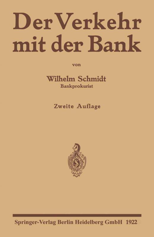 Cover-Bild Der Verkehr mit der Bank