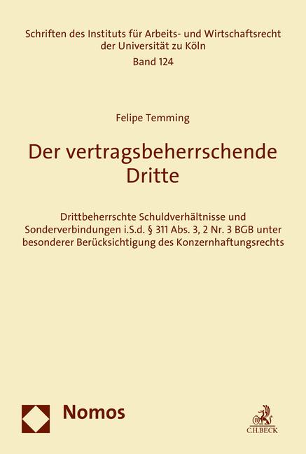 Cover-Bild Der vertragsbeherrschende Dritte