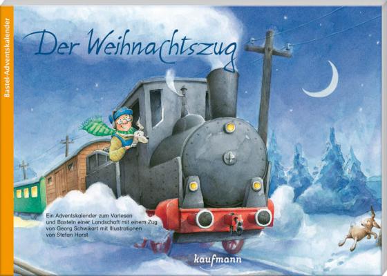 Cover-Bild Der Weihnachtszug. Ein Adventskalender zum Vorlesen und Basteln einer Landschaft mit einem Zug