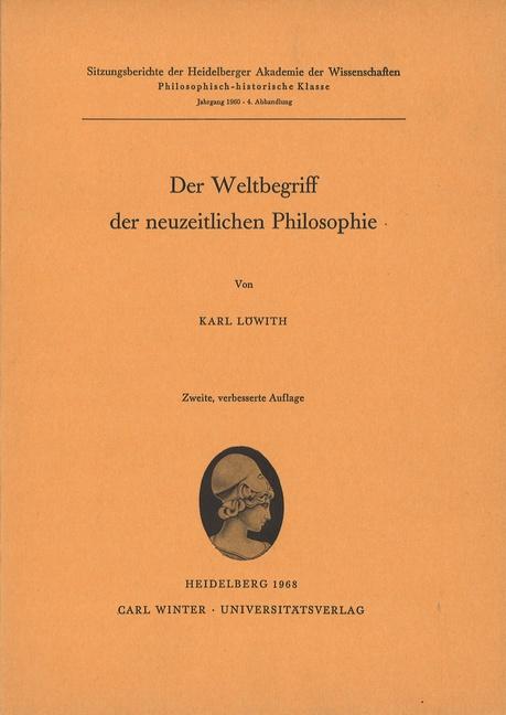 Cover-Bild Der Weltbegriff der neuzeitlichen Philosophie