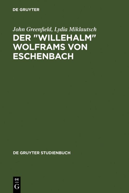 Cover-Bild Der "Willehalm" Wolframs von Eschenbach