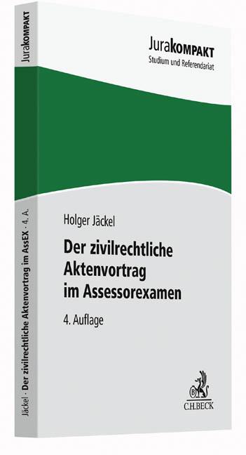 Cover-Bild Der zivilrechtliche Aktenvortrag im Assessorexamen