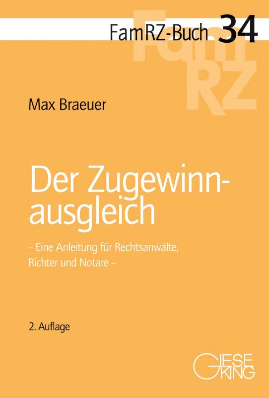 Cover-Bild Der Zugewinnausgleich