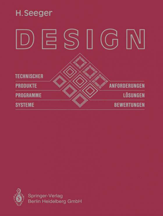 Cover-Bild Design technischer Produkte, Programme und Systeme