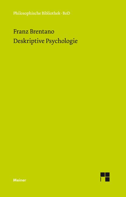 Cover-Bild Deskriptive Psychologie