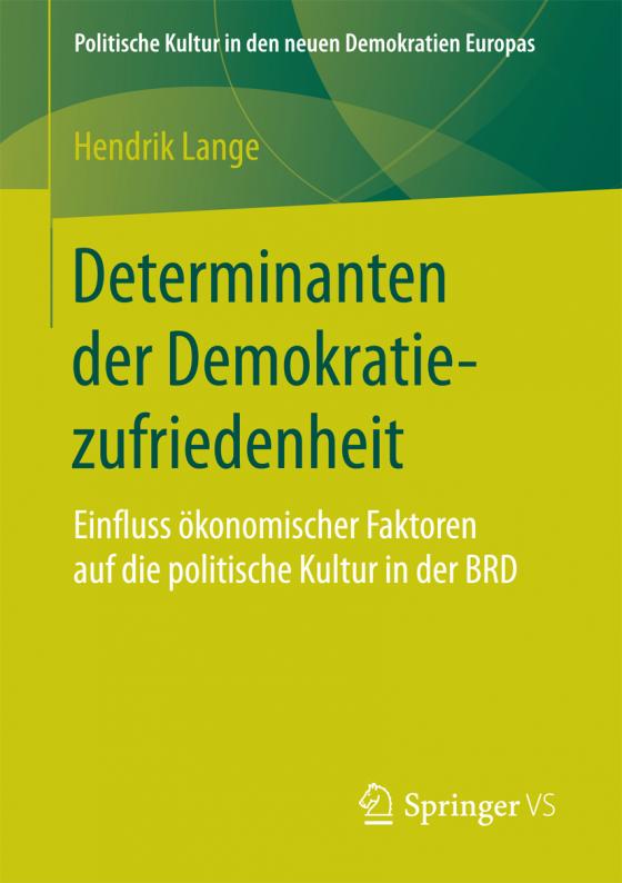 Cover-Bild Determinanten der Demokratiezufriedenheit