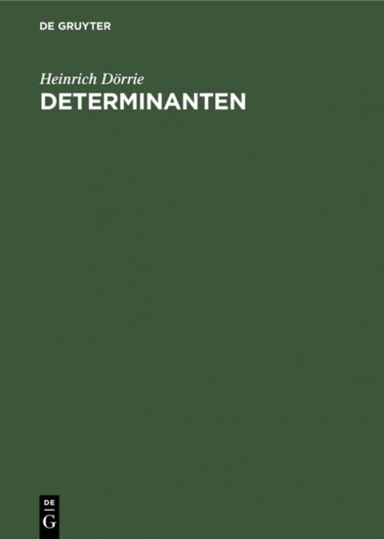 Cover-Bild Determinanten