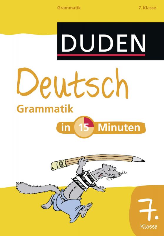 Cover-Bild Deutsch in 15 Minuten – Grammatik 7. Klasse