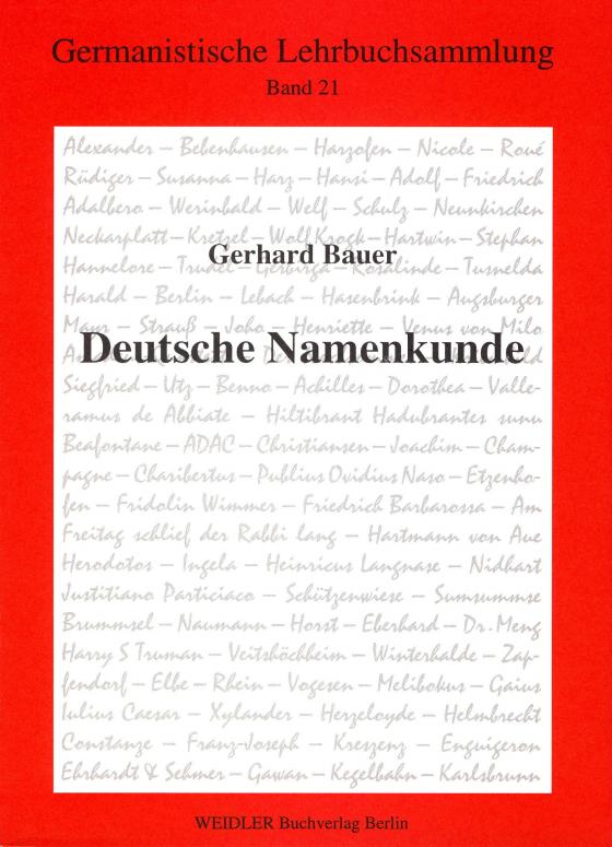 Cover-Bild Deutsche Namenkunde