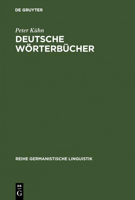Cover-Bild Deutsche Wörterbücher