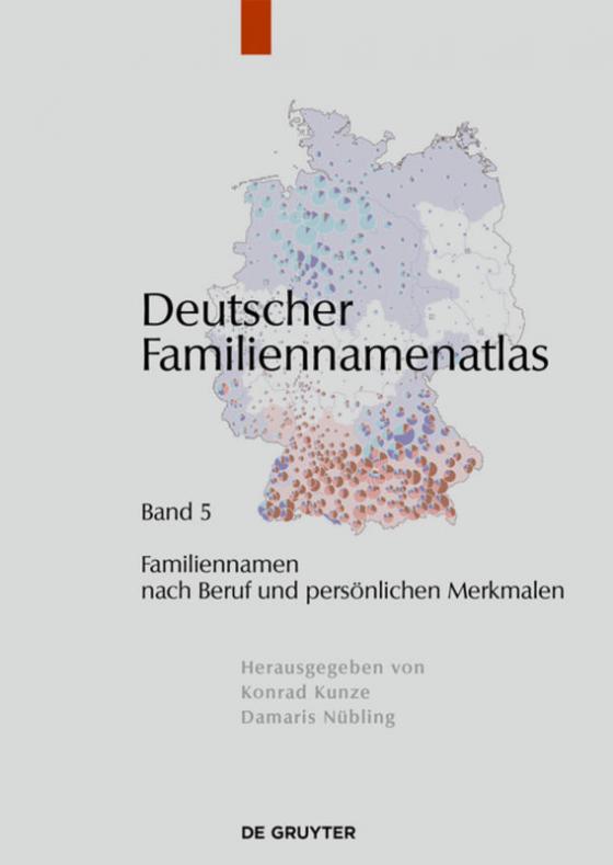 Cover-Bild Deutscher Familiennamenatlas / Familiennamen nach Beruf und persönlichen Merkmalen