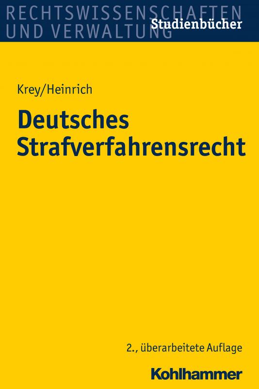 Cover-Bild Deutsches Strafverfahrensrecht