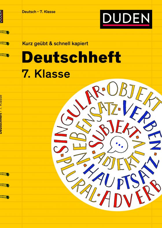 Cover-Bild Deutschheft 7. Klasse - kurz geübt & schnell kapiert