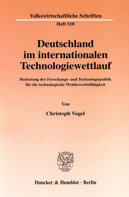 Cover-Bild Deutschland im internationalen Technologiewettlauf.