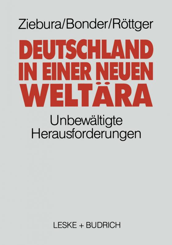 Cover-Bild Deutschland in einer neuen Weltära