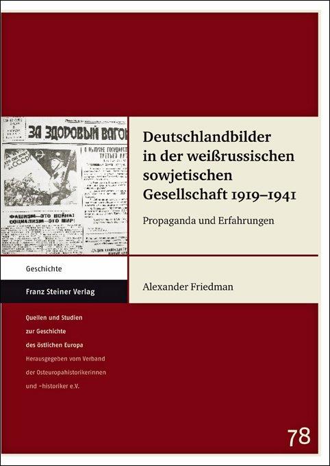 Cover-Bild Deutschlandbilder in der weißrussischen sowjetischen Gesellschaft 1919–1941