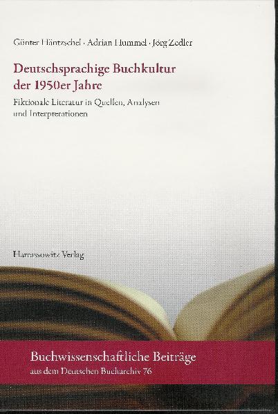 Cover-Bild Deutschsprachige Buchkultur der 1950er Jahre
