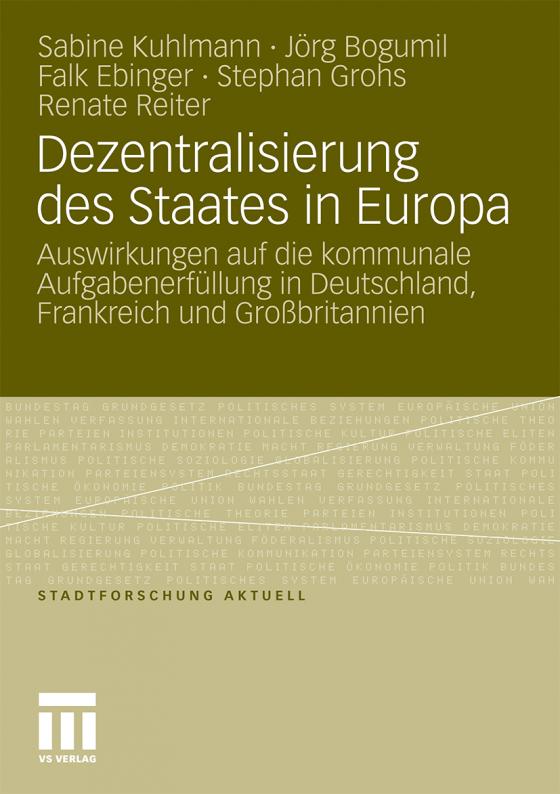 Cover-Bild Dezentralisierung des Staates in Europa