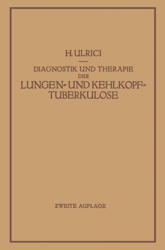 Cover-Bild Diagnostik und Therapie der Lungen- und Kehlkopftuberkulose