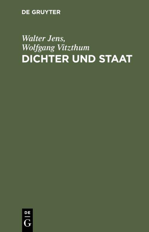 Cover-Bild Dichter und Staat