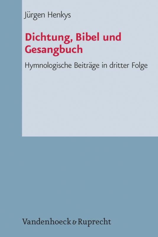 Cover-Bild Dichtung, Bibel und Gesangbuch