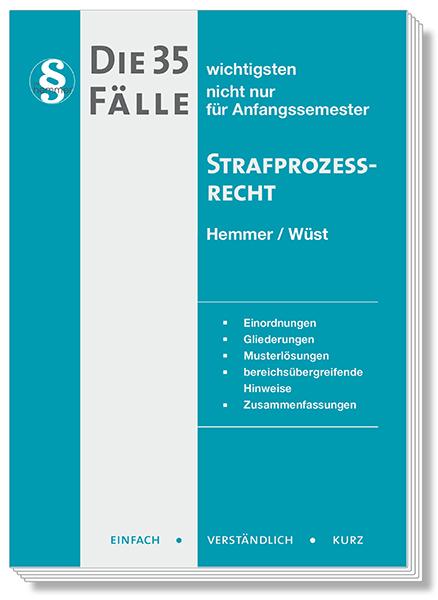 Cover-Bild Die 35 wichtigsten Fälle Strafprozessrecht (StPO)