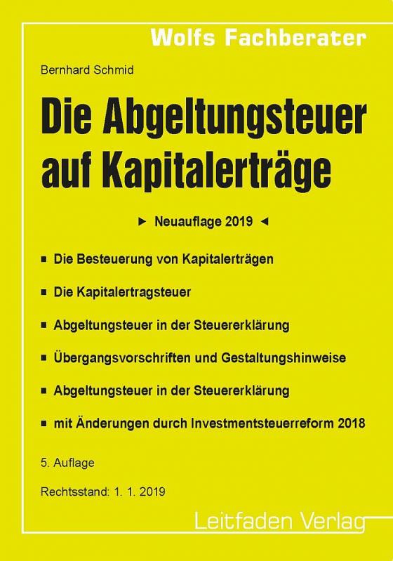 Cover-Bild Die Abgeltungsteuer auf Kapitalerträge