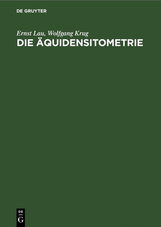 Cover-Bild Die Äquidensitometrie