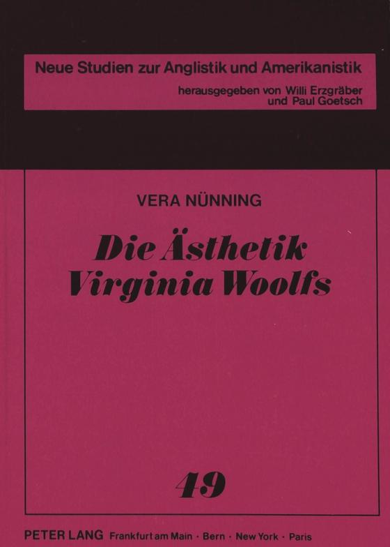 Cover-Bild Die Ästhetik Virginia Woolfs