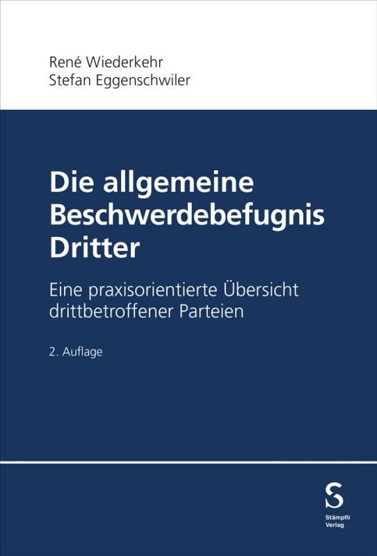 Cover-Bild Die allgemeine Beschwerdebefugnis Dritter